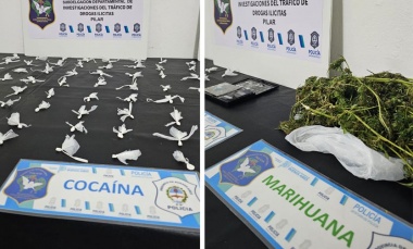Capturan a dos dealers y secuestran decenas de dosis de cocaína y marihuana