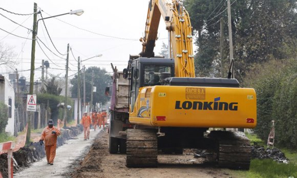 Avanza el plan de obras de pavimentación en la localidad de Villa Rosa