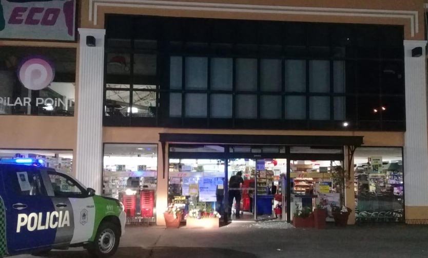 Quiso robar un supermercado ubicado al lado de la comisaría de Pilar