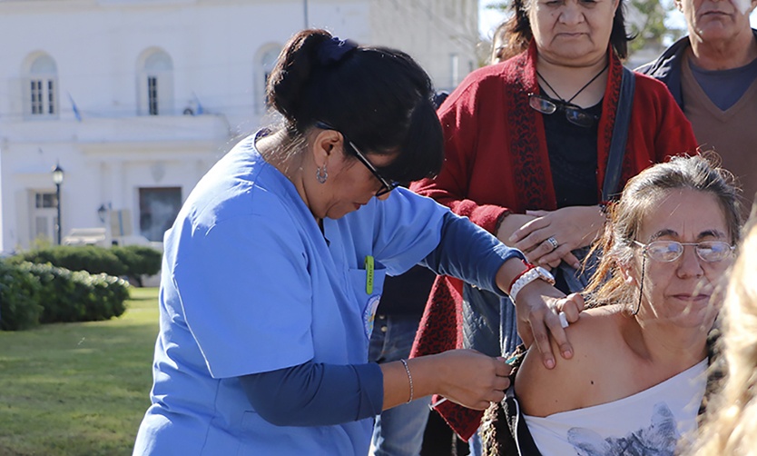 Habrá un nuevo operativo de vacunación antigripal en la Plaza de Pilar