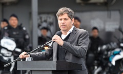 Kicillof inauguró una base del Grupo de Prevención Motorizado en Escobar