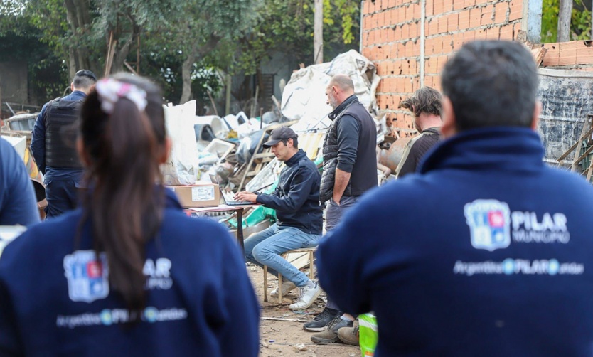 Fuerte operativo de seguridad contra los robacables en Pilar