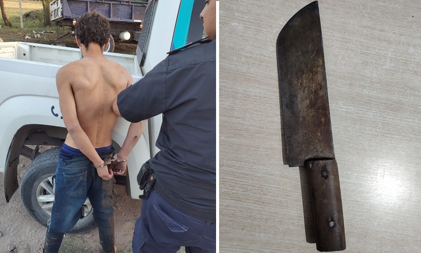 Un detenido por amenazar con un cuchillo a su hermana y a la Policía