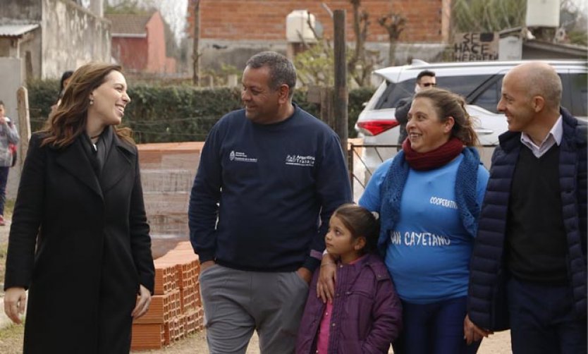 La Gobernadora Vidal visitó una cooperativa de trabajo en Pilar