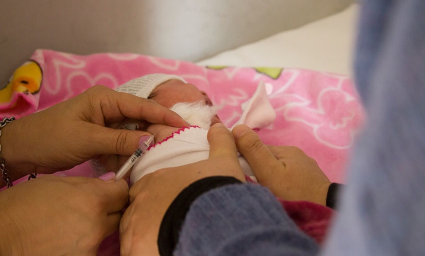 En campaña especial contra el sarampión, se vacunaron a 2100 niños