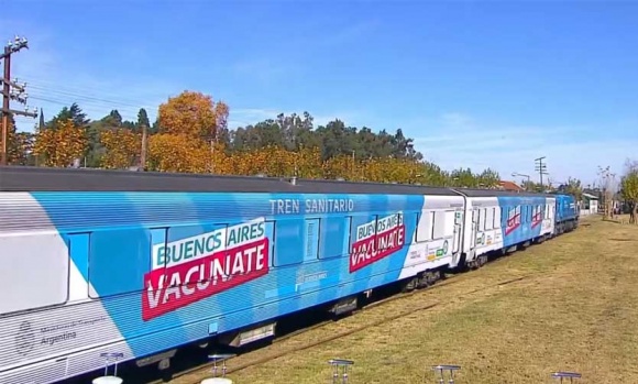 Massa, Kicillof y Guerrera presentan un Tren Sanitario para hisopados y vacunación