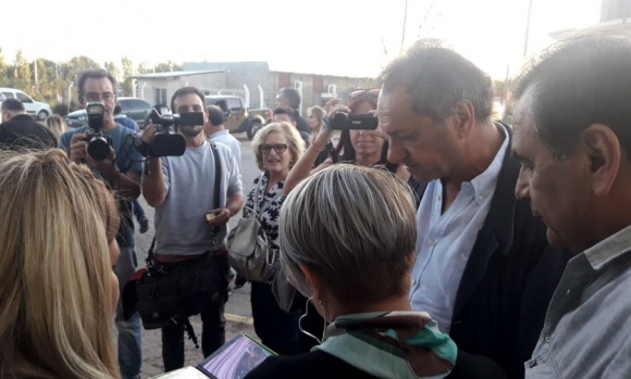 Daniel Scioli estuvo con Molina, en Presidente Derqui