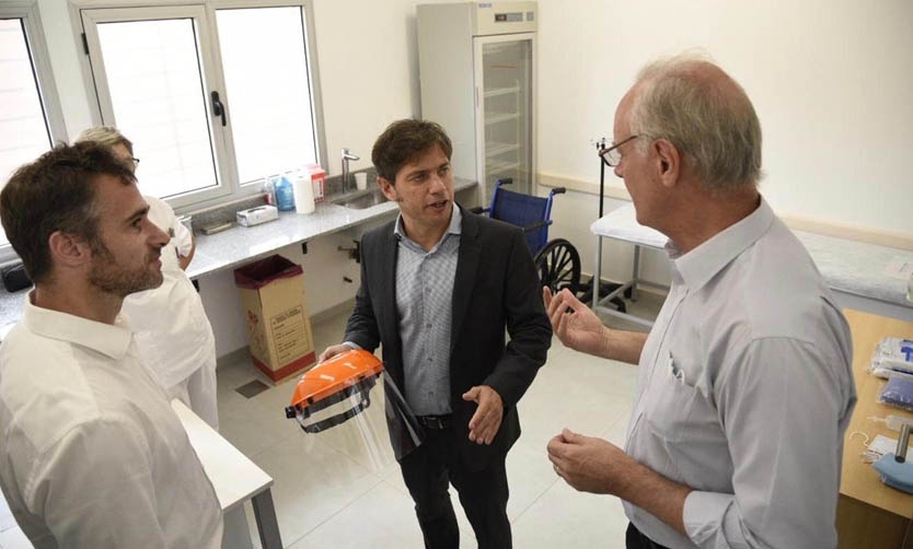 Achával y Kicillof inauguraron un centro de diagnóstico destinado al coronavirus