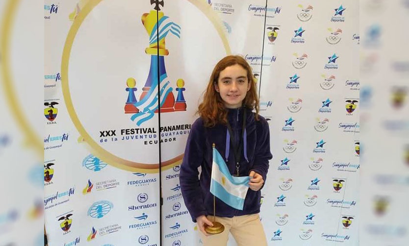 Joven pilarense subcampeona de Ajedrez en los juegos Panamericanos de Ecuador