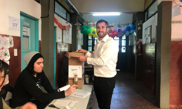 Sufragó Federico de Achával: “Trabajaremos para garantizar que se respete lo que la gente votó”