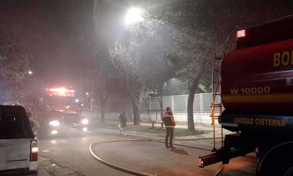 Incendio en las oficinas de la empresa AySA