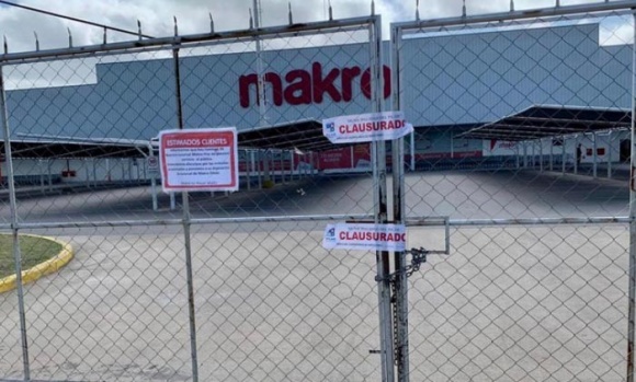 Clausuran el mayorista Makro al detectarse un caso positivo de COVID-19