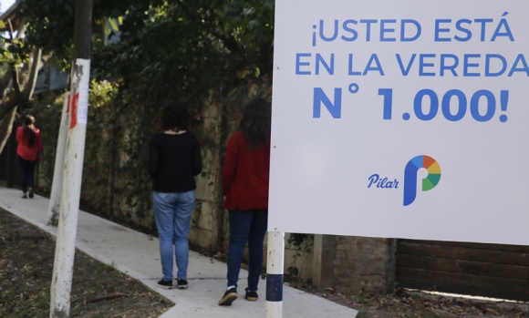 El Municipio inauguró la cuadra de vereda número 1000