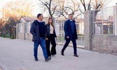 Achával y Peralta recorrieron los trabajos de mejora urbana en Tribarrial
