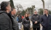 Soledad Peralta visitó el Club Manzanares junto a Achával