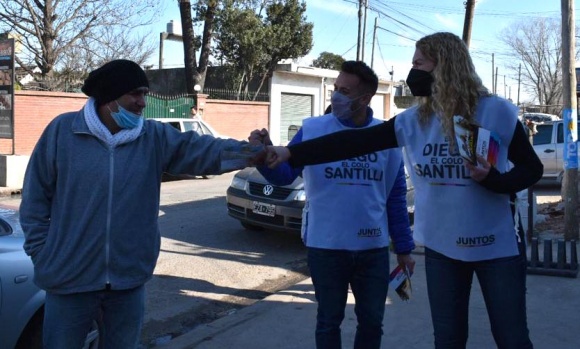 Leguizamón y Álvarez lanzaron la campaña recorriendo las localidades