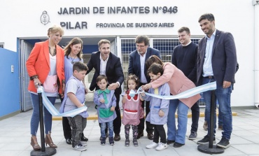 Achával y Sileoni inauguraron un nuevo jardín de infantes en Villa Rosa