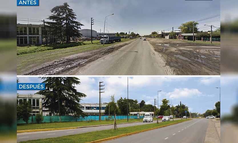 Ducoté se sumó al desafío viral #10YearChallenge y mostró obras públicas