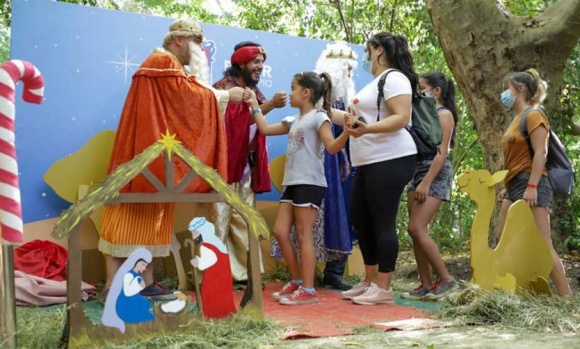 Parque Pilar recibió la magia de los Reyes Magos